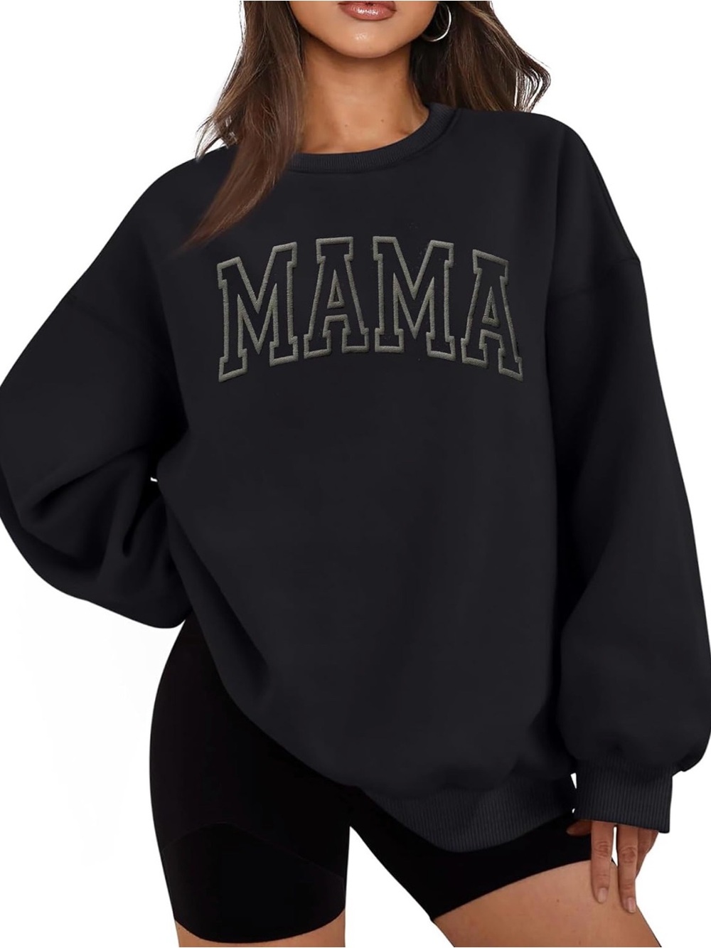 NWOT Black "MAMA" Oversized Sweatshirt